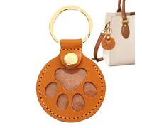 souvenir commémoratif pour poils de chat - porte-clés en forme de cuir | pendentif commémoratif et souvenir pour amis et famille, idéal pour une utilisation quotidienne à la maison pour les