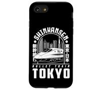 Souvenir d'anime Kanji sur Le Train à Grande Vitesse Shinkansen de Tokyo, Japon Coque pour iPhone SE (2020) / 7/8