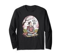 Souvenir d'anime Samouraï Ohanami Japon Kanji Manche Longue