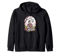Souvenir d'anime Samouraï Ohanami Japon Kanji Sweat à Capuche