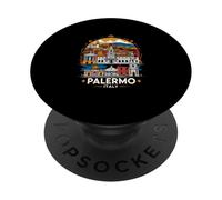 Souvenir d'architecture européenne de Palerme Italie Italie Europe PopSockets PopGrip Adhésif