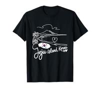 Souvenir d'art en Forme de cœur de l'île de Jeju, Corée T-Shirt