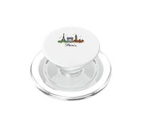 Souvenir d'art rétro Vintage Tour Eiffel Paris France PopSockets PopGrip pour MagSafe