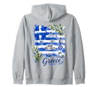 Souvenir d'Athènes Drapeau Grèce pour Famille Femmes Hommes Enfants Sweat à Capuche
