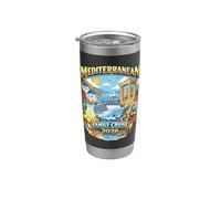 Souvenir d'aventure de voyage en Méditerranée 2026 Gobelet isotherme en acier inoxydable double paroi
