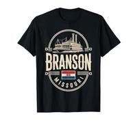 Souvenir de Bateau fluvial Vintage Branson Missouri T-Shirt