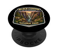 Souvenir de Black Canyon sur Le Parc National de Gunnison, dans Le Colorado PopSockets PopGrip Adhésif
