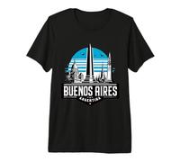 Souvenir de Buenos Aires Argentine Monuments Fiers T-Shirt Haut de Gamme