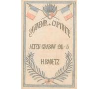 Souvenir De Captivité - Alten Grabow, 1914-15