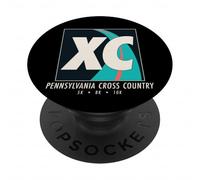 Souvenir de Course de Plein air New York Running Art Vintage XC PopSockets PopGrip Adhésif