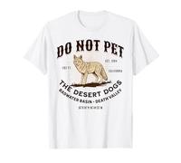 Souvenir de Coyote du Parc National de la Vallée de la Mort de Badwater Basin T-Shirt