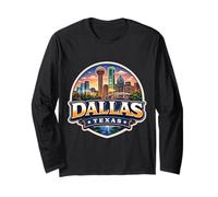 Souvenir de Dallas Texas City State Retro Vintage Souvenir Manche Longue