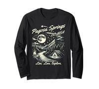 Souvenir de Design montagnard de Pagosa Springs, Colorado, États-Unis Manche Longue