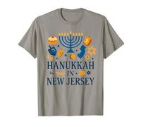 Souvenir de Hannukah dans Le New Jersey pour Les fêtes du Patrimoine juif T-Shirt