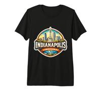 Souvenir de la Capitale de l'État d'Indianapolis T-Shirt Haut de Gamme