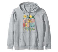 Souvenir de la Trottinette Italienne Ciao Bella Italie Citron Sweat à Capuche
