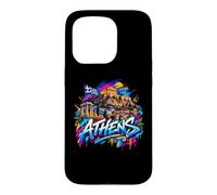 Souvenir de la Ville d'Athènes - Graffiti Street Art Coque pour iPhone 15 Pro