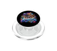 Souvenir de la Ville d'Athènes - Graffiti Street Art PopSockets PopGrip pour MagSafe