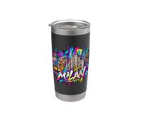 Souvenir de la ville de Milan - Graffiti Gobelet isotherme en acier inoxydable double paroi