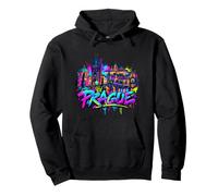 Souvenir de la Ville de Prague - Graffiti Sweat à Capuche