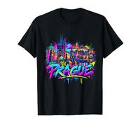 Souvenir de la Ville de Prague - Graffiti T-Shirt Graphique avec Valeur