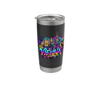 Souvenir de la ville de Vienne - Graffiti Gobelet isotherme en acier inoxydable double paroi