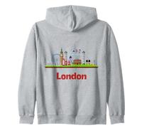 Souvenir de l'Angleterre Londres Dessin animé Garçons Tout-Petits Filles Sweat à Capuche