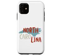 Souvenir de l'état de Caroline du Nord USA, NC State of North Carolina Coque pour iPhone 11