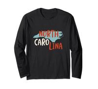 Souvenir de l'état de Caroline du Nord USA, NC State of North Carolina Manche Longue