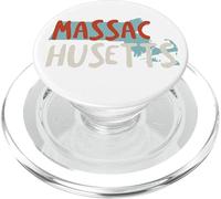 Souvenir de l'état du Massachusetts USA, MA PopSockets PopGrip pour MagSafe