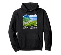 Souvenir de l'île Sainte-Lucie Mer des Caraïbes Sainte-Lucie Sweat à Capuche