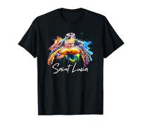 Souvenir de l'île Sainte-Lucie Mer des Caraïbes Sainte-Lucie T-Shirt