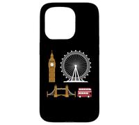 Souvenir de Londres Vintage Londres Sights for London with Love Coque pour iPhone 15 Pro