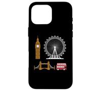 Souvenir de Londres Vintage Londres Sights for London with Love Coque pour iPhone 16 Pro Max