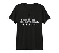 Souvenir de Paris Tour Eiffel France Louvre Notre Dame T-Shirt Haut de Gamme