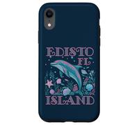 SOUVENIR DE PLAGE COLORÉ POUR LES AMOUREUX DES DAUPHINS DE L'ÎLE D'EDISTO EN FLORIDE Coque pour iPhone XR