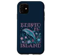 SOUVENIR DE PLAGE COLORÉ POUR LES AMOUREUX DES DAUPHINS DE L'ÎLE D'EDISTO EN FLORIDE Coque pour iPhone 11