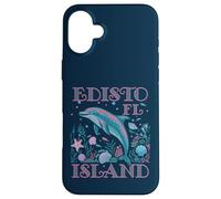 SOUVENIR DE PLAGE COLORÉ POUR LES AMOUREUX DES DAUPHINS DE L'ÎLE D'EDISTO EN FLORIDE Coque pour iPhone 16 Plus