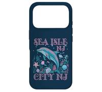 Souvenir DE Plage COLORÉ Sea Isle City NJ Dolphin Coque pour iPhone 17 Pro