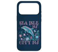 Souvenir DE Plage COLORÉ Sea Isle City NJ Dolphin Coque pour iPhone 17 Pro Max