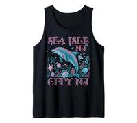SOUVENIR DE PLAGE COLORÉ SEA ISLE CITY NJ DOLPHIN Débardeur