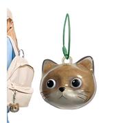 Souvenir De Poils d'Animal | Porte-Clés Chat | Pendentif Collectionneur pour Filles Garçons Hommes Sac Portefeuille Passionnés