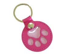 Souvenir de Poils d'animal | Porte-Clés Patte en Cuir,Médaillon Commémoratif pour Voyage Exposition Port Quotidien