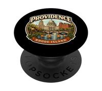 Souvenir de Providence, Rhode Island, Ville, Capitale de l'État, Vintage PopSockets PopGrip Adhésif
