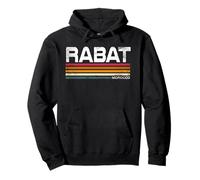 Souvenir de Rabat Rétro Vintage Rabat Maroc Sweat à Capuche