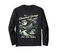 Souvenir de Steamboat Springs, Colorado, États-Unis, Motif montagnard Manche Longue
