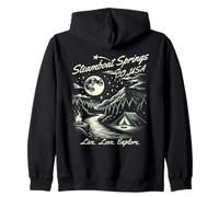 Souvenir de Steamboat Springs, Colorado, États-Unis, Motif montagnard Sweat à Capuche