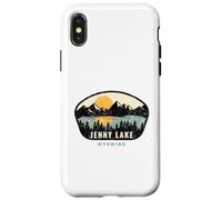Souvenir de Vacances de Jenny Lake Wyoming, WY Coque pour iPhone X/XS
