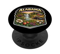 Souvenir de Vacances de l'Alabama Badge State Visitor PopSockets PopGrip Adhésif