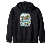 Souvenir de Vacances Mignon Paysage Irlandais d'Irlande du Nord Sweat à Capuche